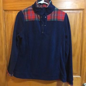 Crown & Ivy 1/4 Button-down Pullover - Size Small